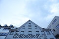 0,0000000001 mm nanometer house in Bregenz Royalty Free Stock Photo