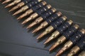 5.56mm NATO ammunition belt Royalty Free Stock Photo