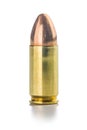 9mm pistol bullet. Royalty Free Stock Photo