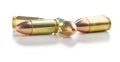 9mm pistol bullet. Royalty Free Stock Photo