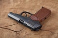9mm russian handgun Royalty Free Stock Photo