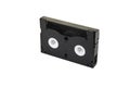 8mm video format cassette on the white background. Royalty Free Stock Photo