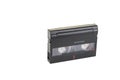 8mm video format cassette on the white background. Royalty Free Stock Photo