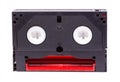 8 mm video tape on white background. Royalty Free Stock Photo