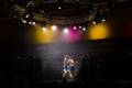 MMA Boxers fighters fight in fights without rules in the ring o