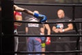 MMA Boxers fighters fight in fights without rules in the ring