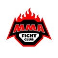 MMA fight club, logo.