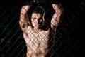 MMA Fighter before a fight Royalty Free Stock Photo