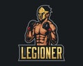 MMA Legion Logo Template. Mascot Logo Vector.eps