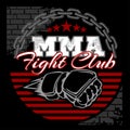 MMA mixed martial arts emblem badges