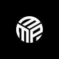MMP letter logo design on black background. MMP creative initials letter logo concept. MMP letter design