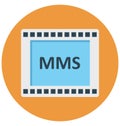 Mms, message, multimedia message, Isolated Vector icons that can be easily modified or edit