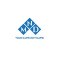 MND letter logo design on WHITE background. MND creative initials letter logo concept. Royalty Free Stock Photo