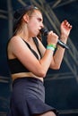 MO (Danish singer and songwriter signed to Sony Music Entertainment) performance at Sonar Festival Royalty Free Stock Photo