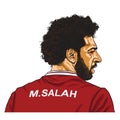 Mo Salah Vector Cartoon Caricature Illustration. May 30, 2018 Royalty Free Stock Photo
