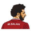 Mo Salah Vector Cartoon Caricature Illustration. May 30, 2018