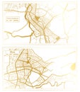 Moa and Palma Soriano Cuba City Map Set