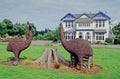 Moa statue, wanganui in new zealand