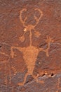 Moab Man Petroglyph Royalty Free Stock Photo
