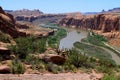 Moab, Utah and the Colorado River Royalty Free Stock Photo