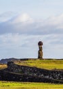 Moai on Easter Island, Chile