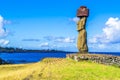 Moai at Ahu Ko Te Riku Royalty Free Stock Photo