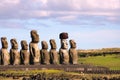 Moai at Ahu Tongariki, Easter Island, Chile