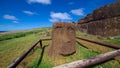 Moai at Ahu Vinapu, Easter Island, Chile Royalty Free Stock Photo
