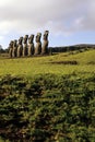 Moai- Easter Island, Chile Royalty Free Stock Photo