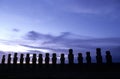 Moai- Easter Island, Chile Royalty Free Stock Photo
