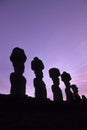 Moai- Easter Island, Chile Royalty Free Stock Photo