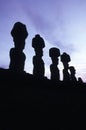 Moai- Easter Island, Chile Royalty Free Stock Photo