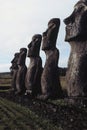 Moai- Easter Island, Chile Royalty Free Stock Photo