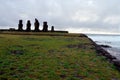 Moai- Easter Island, Chile Royalty Free Stock Photo