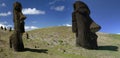 Moai - Easter Island - Southern Pacific Ocean Royalty Free Stock Photo