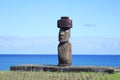 The only moai with eyes on Easter Island