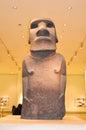 Moai statue in British museum, London, UK Royalty Free Stock Photo