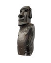 Moai Statue, Easter Island Statue from a splash of watercolor, colored drawing, realistic