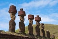 Moais in Easter island