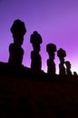 Moais- Easter Island, Chile Royalty Free Stock Photo