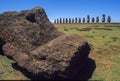 Moais statues on easter island, Chile