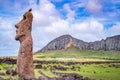 moais in Tongariki, Rapa Nui, Easter Island Royalty Free Stock Photo