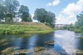 Moat along Kastellet fortress in Copenhagen, Denmark