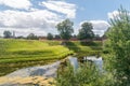 Moat along Kastellet fortress at summer time in Copenhagen, Denmark