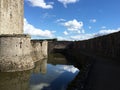 The Moat around Raglan Castle, Wales