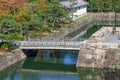 Moat and Bridge at Nijo Castle in Kyoto