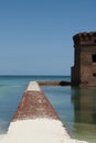 Moat at Dry Tortugas in Florida Royalty Free Stock Photo