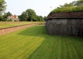 The moat of Fort Jay on Governors Island, New York Royalty Free Stock Photo