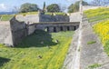 Moat forts of Elvas downtown, Portugal