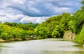 Moat at Himeji Castle in Japan Royalty Free Stock Photo